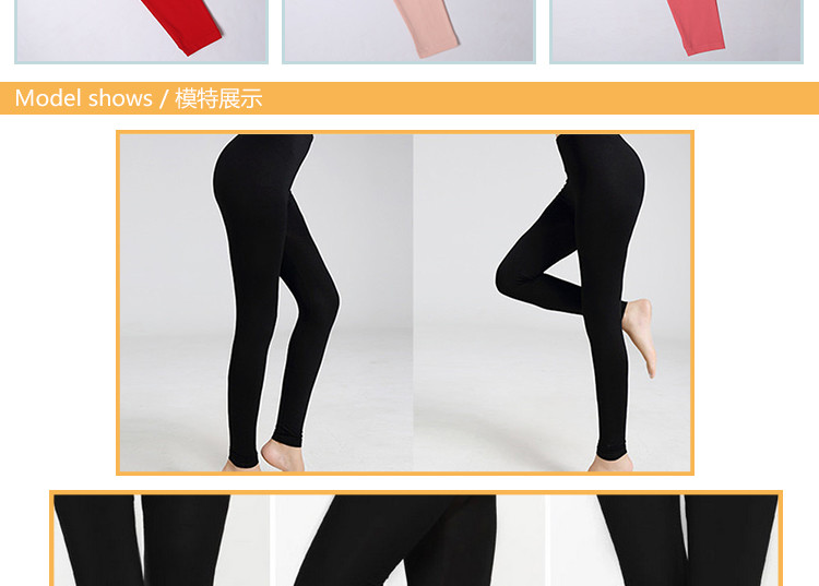 Quần cotton nữ Lycra co giãn mùa thu quần mỏng cotton dài quần lót bó sát quần legging ấm quần legging hàn quốc