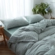 Muji quilt cover đơn mảnh bông kẻ sọc đơn ký túc xá chăn 150 * 200x230m chăn đôi