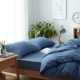 Muji quilt cover đơn mảnh bông kẻ sọc đơn ký túc xá chăn 150 * 200x230m chăn đôi