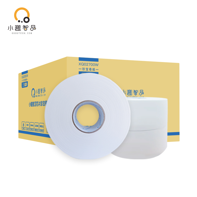 Xiaoqu Zhipin Chip Treasure Hand Towels Large Roll Paper Tissue Made from Wood Pulp for Mall, Office, Hotel Use Xiaoqu Zhipin Chip Treasure Hand Towels Large Roll Paper Tissue Made from Wood Pulp for Mall, Office, Hotel Use