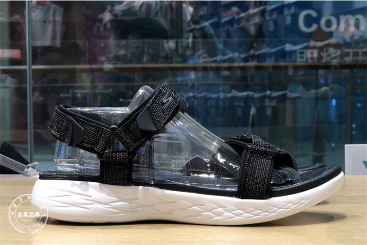 SKECHERS nữ dép mùa hè thể thao ngoài trời và giải trí Velcro giày bãi biển bọt siêu ánh sáng giày sinh viên 15315 dép quai hậu nữ đế bằng