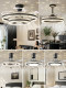 Invisible Fan Light, Living Room Chandelier, Modern Minimalist Italian Mid-Century Style, Bedroom Dining Room Ceiling Fan Lighting, Whole House Package