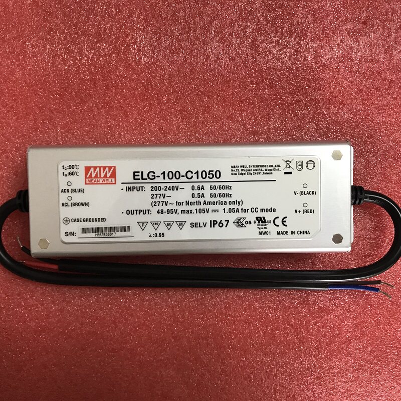Manufacturer Direct Sale Taiwan Mingwei MEAN WELL Power Supply Original Fake One Lost ten ELG-100-C1050