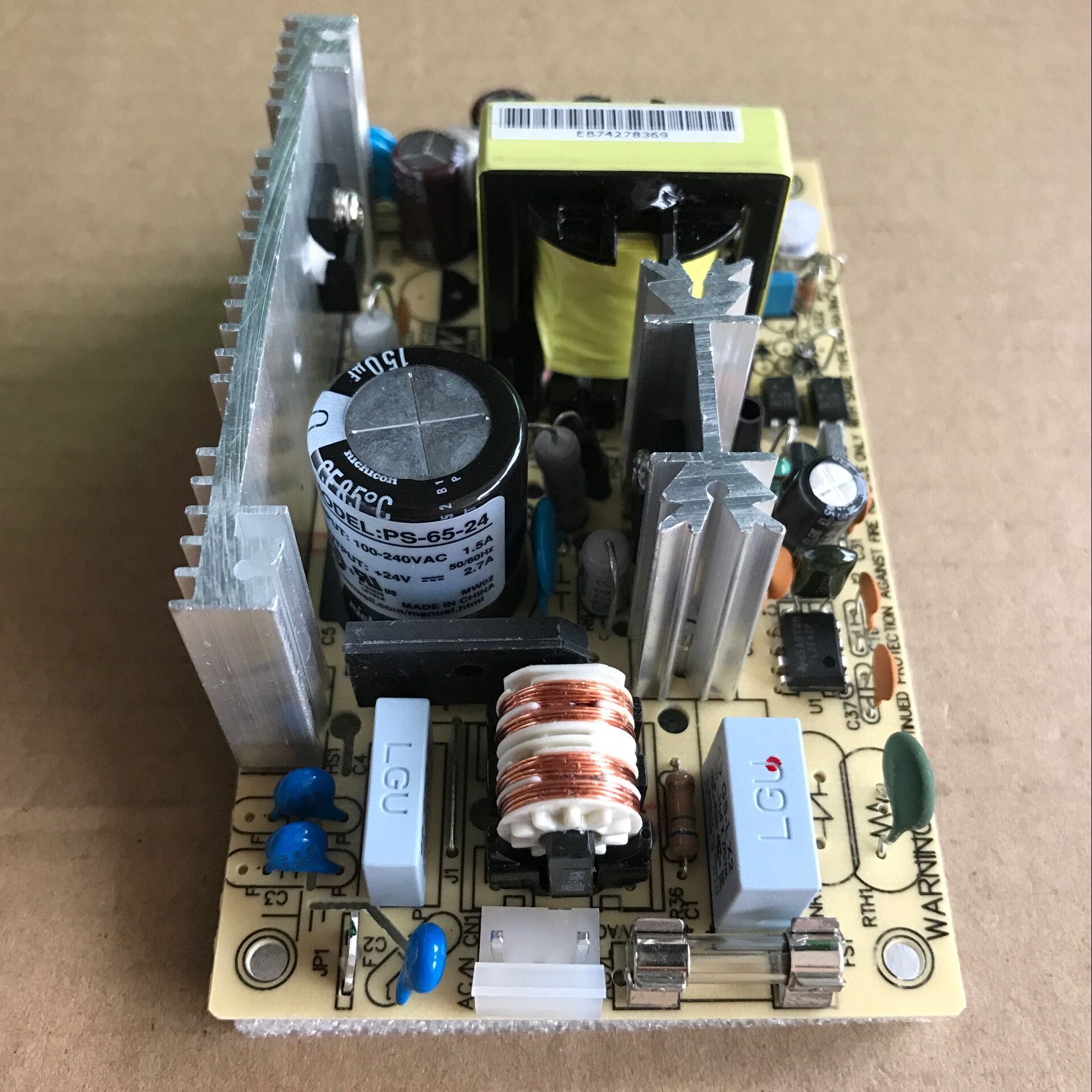 TAIWAN MEAN WELL OPEN FRAME PS-65-24 65W 24V2 7A