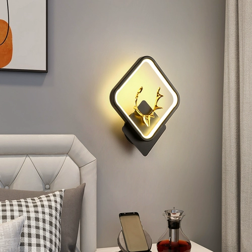 Бра для кровати, креативный современный и минималистичный фонарь для гостиной, светильник для отеля подходит для лестницы для коридора, популярно в интернете