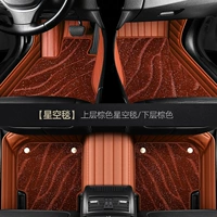 Кайенно-коричневый + коричневое двухслойное одеяло «Звездное небо»