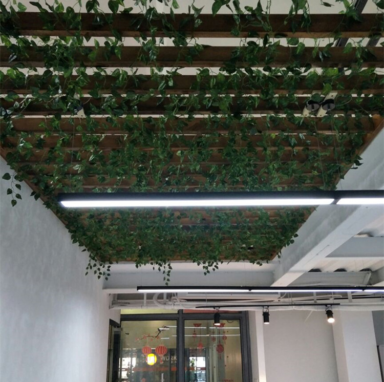 Lưới xanh lá lưới trang trí trần mô phỏng nho giả lá hoa giả mây lá nhựa nho bán buôn trong nhà lớn - Hoa nhân tạo / Cây / Trái cây cây giả trong nhà