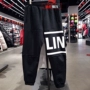 Quần Li Ning nam chân nhỏ 2019 mới in bóng rổ mùa xuân bó chân quần dài AKLP307 - Quần thể thao quần đùi tập gym