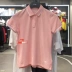 Áo thun thể thao tay ngắn Li Ning nữ 2019 hè mới cotton thoáng khí thoải mái áo polo ngắn tay APLP034 - Áo polo thể thao Áo polo thể thao