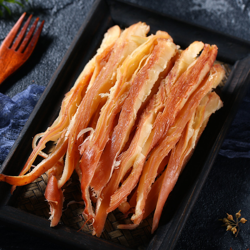 Shredded squid 500g Hand-torn original squid ready-to-eat snacks Seafood specialty squid slices dried squid whisk cuttlefish strips
