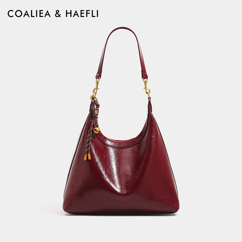 Hong Kong Red Wedding Bag for Women, Large Capacity Bridal Bag, Light Luxury and Elegant Underarm Bag, Tote Bag, High-End Crossbody Bag