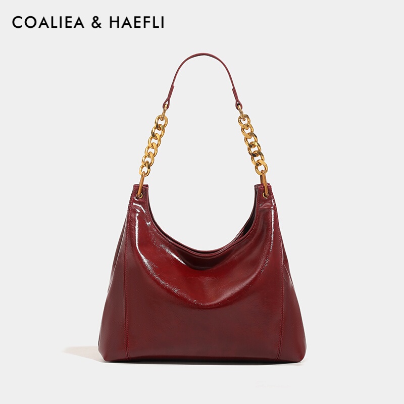 Hong Kong Brand High-End Tote Bag Large Capacity Women's Bag Shoulder Underarm Bag Red Wedding Bag Bride Bag