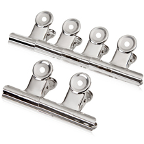 Round ticket clip office large iron ticket clip small strong clip steel clip file newspaper clip clip picture board mountain clip