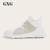 Giày nam GXG Giày dừa Giày cao giày nam Giày cao cổ nam mới Giày đế bệt nhẹ GA150351G - Giay cao giày sneaker nam trắng Giay cao