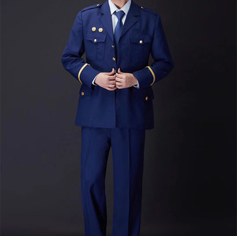 Spring and Autumn new trousers regular service Emergency men and women Universal lining rescue shirt fire blue jacket fire suit