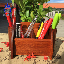 Edge Creativity Myanmar Flowers Pear Multifunction Pen Holder Red Wood Pen Inserts Big Fruit Purple Sandalwood Handicraft Pendulum containing box