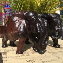 Edge Creatives Myanmar Black Acid Branches Whole Wood Auspicious Elephant Red Wood Solid Wood Handicrafts Feng Shui Elephant Pendulum