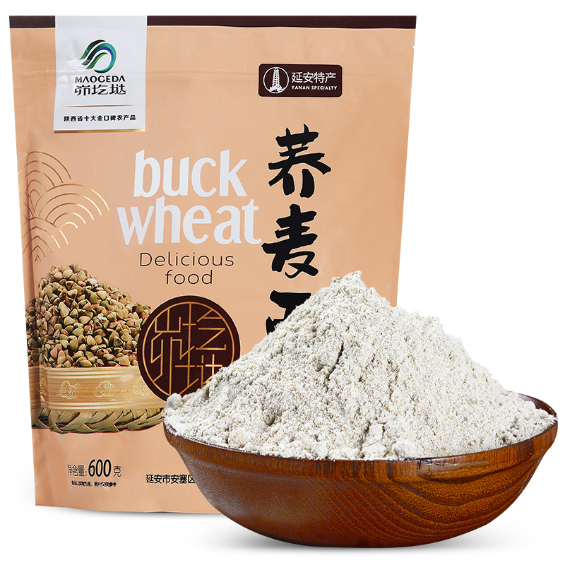 Common Wheat Flour buckwheat powder Shaanxi farmhouse Chormai flour mixed grain flour Cereal Flour flour Noodles Raw Material 600g