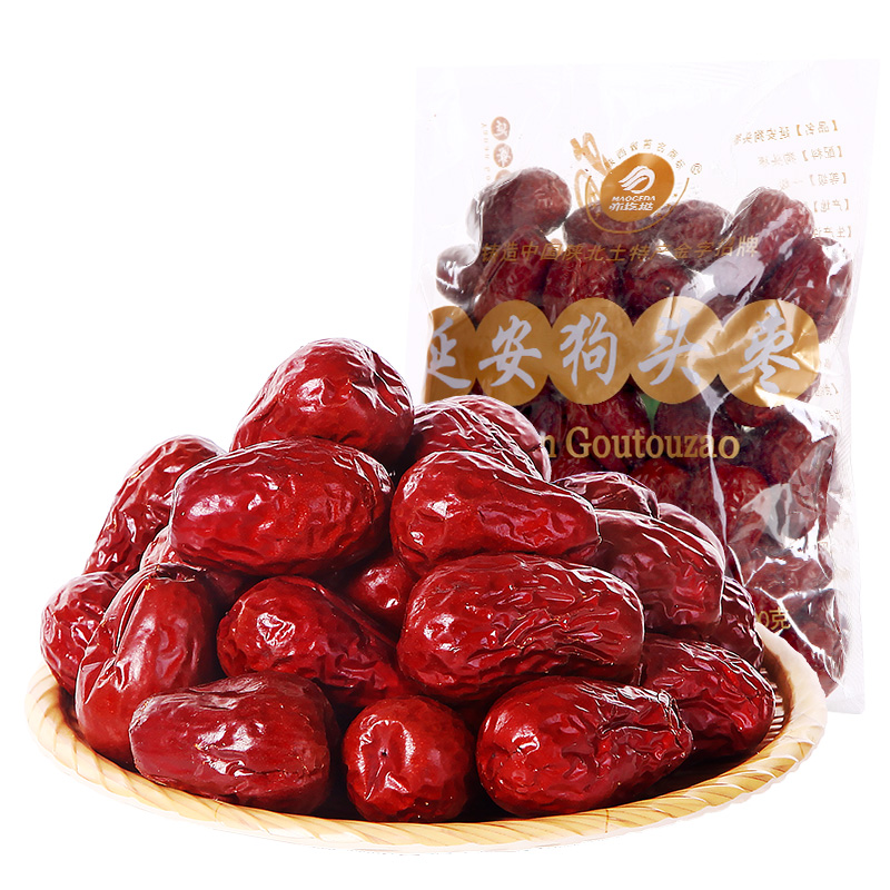 Simba recommends Yan'an Dog head jujube Shaanxi specialty jujube 500g jujube dried fruit snacks Agricultural Shaanxi tonic jujube