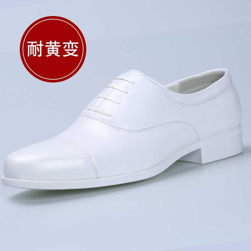 Three Joints Spring Autumn Leather Shoes Dress Wedding Men's Performance Dress System Casual Business Groom Shoes Man