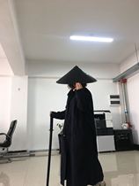 53cm big black knight bamboo hat stage performance