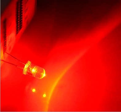 5mm白发红 F5红发红 led直插发光二极管 高亮 一包1000个包邮