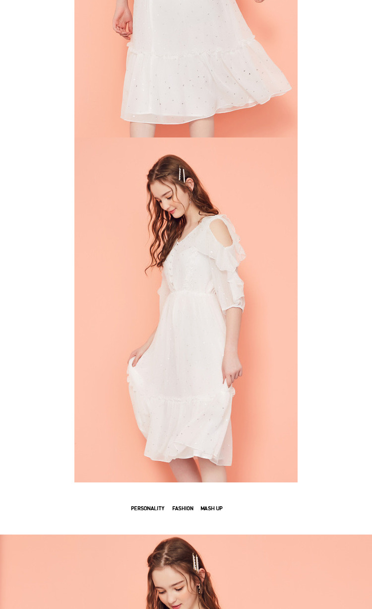 Váy midi dài cổ tích nữ 2019 xuân hè mới nhỏ gợi cảm tay áo cánh sen đầm voan ren cổ tích - Váy eo cao váy hạ eo công sở	