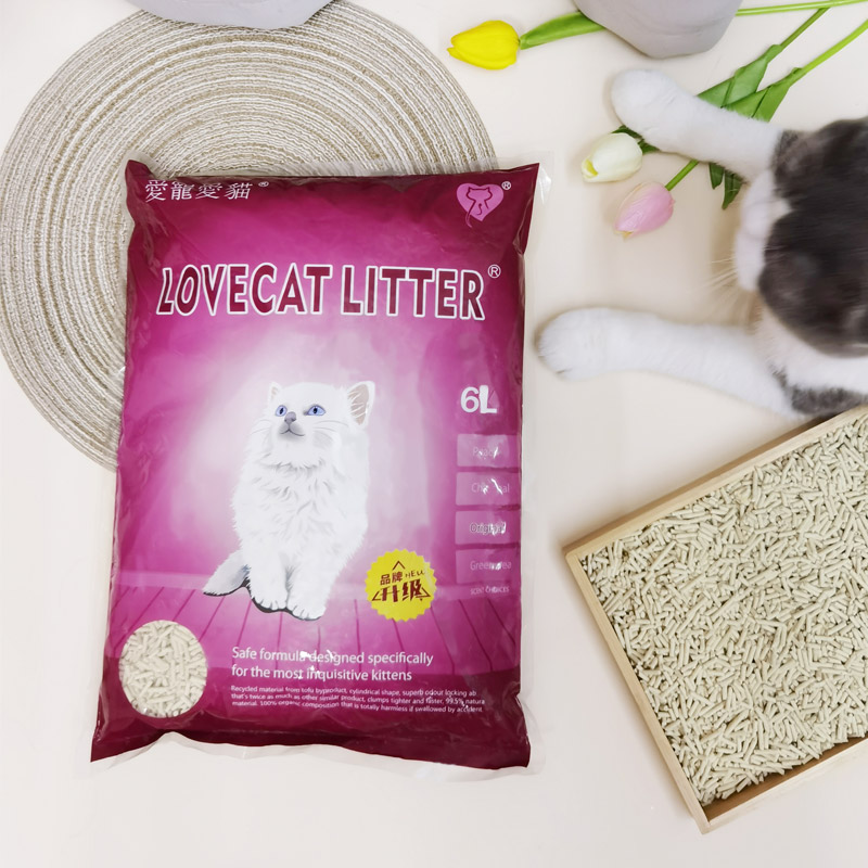 love pet love cat love cat litter cat litter cat tofu sand deodorant cat sand 6L dust-free original tofu cat litter