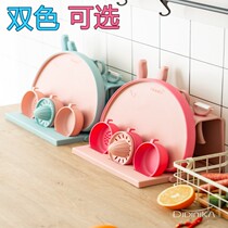 didinika didinika auxiliary food cutting board set Antibacterial and mildew-proof plastic cutting board baby kitchen knife set