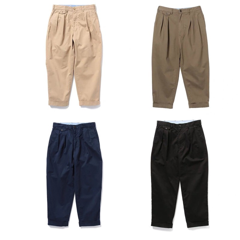 Beams Plus Tapered Cropped Pants Japanese Retro Loose Double-Pleated Casual Pants Versatile Same Style as Shawn Yue Beams Plus Tapered Cropped Pants Japanese Retro Loose Double-Pleated Casual Pants Versatile Same Style as Shawn Yue