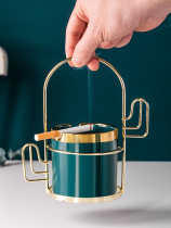 Nordic ins Wind ashtray creative personality trend anti-fly ash office atmosphere simple household living room ceramics