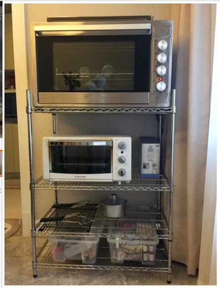 Oven Multi-functional shelf 4-layer metal placement frame Microwave Oven Shelf shelf Shelf Kitchen Shelve