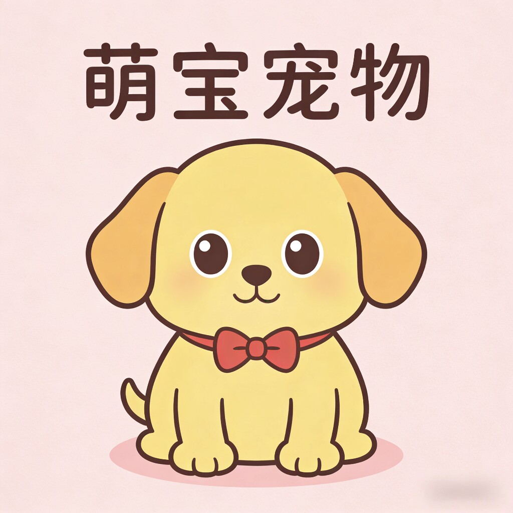 萌宝宠屋用品店的LOGO