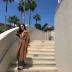 ChieFever mùa thu và mùa đông, phong cách và đơn giản, hoang dã, caramel, áo gió áo phao nữ Trench Coat