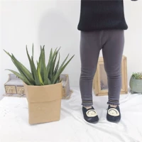 Nước cam nhà cô gái cộng với quần legging nhung 2018 mùa đông mới cho bé quần dày quần trẻ em mùa đông đồ bộ bé trai