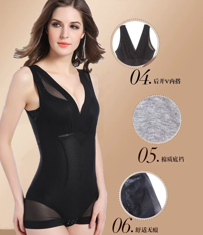 Cô tăng cường sau sinh Corsets Tummy eo hông dính liền đồ lót siêu mỏng cơ thể thoáng khí do lot dinh hinh goi cam