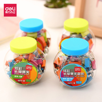 Deli 8557 58 59 60 long tail clip color candy can dovetail clip Colorful mixed color ticket clip binding supplies