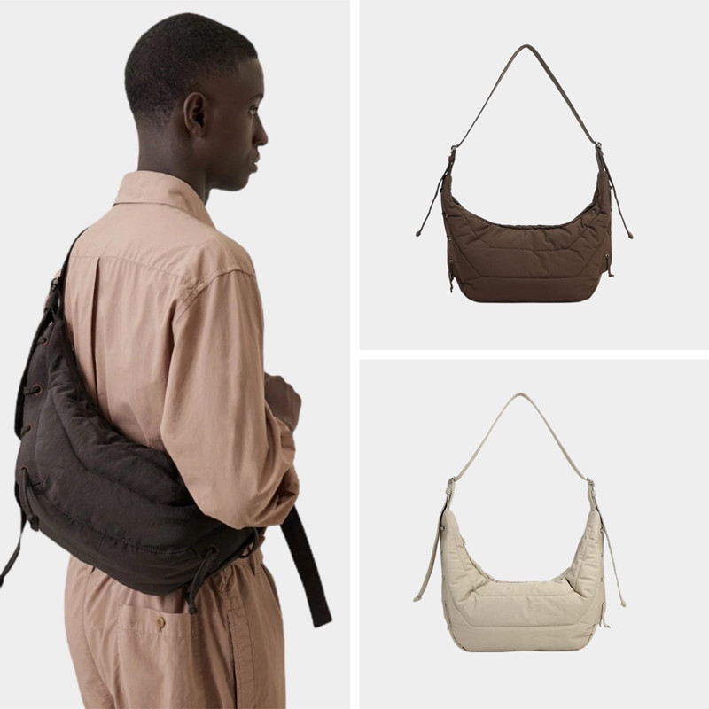 Wang Jiaer's Same Korean Style Niche Horn Nylon Hobo Bag Cycling Bag Casual Shoulder Bag Men's and Women's Crossbody Bag Trendy Wang Jiaer's Same Korean Style Niche Horn Nylon Hobo Bag Cycling Bag Casual Shoulder Bag Men's and Women's Crossbody Bag Trendy