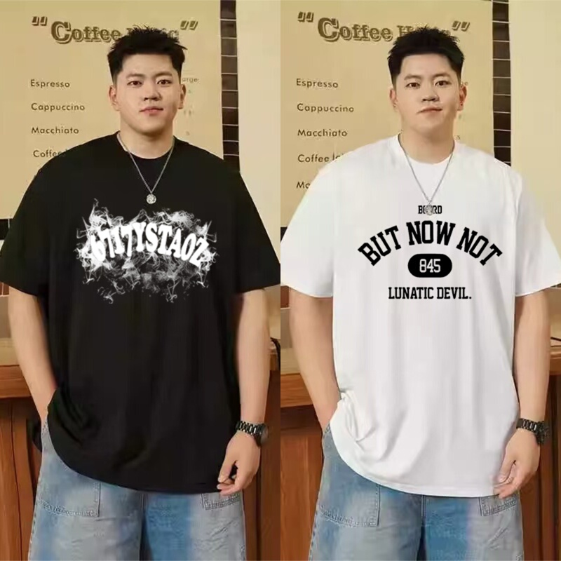 Heavyweight Pure Cotton Short-Sleeve T-Shirt for Men, 2025 New Summer Trendy Brand, Oversized Loose Fit Half-Sleeve Top