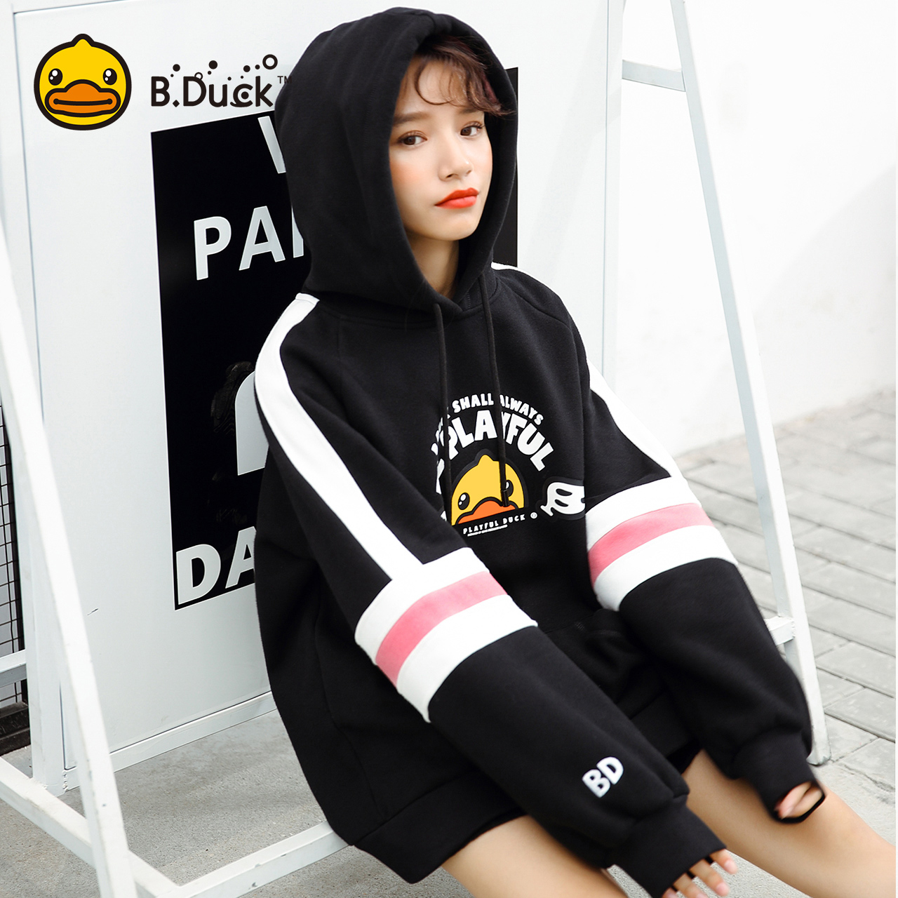 Sweatshirt femme B.DUCK en Coton - Ref 3217578 Image 1
