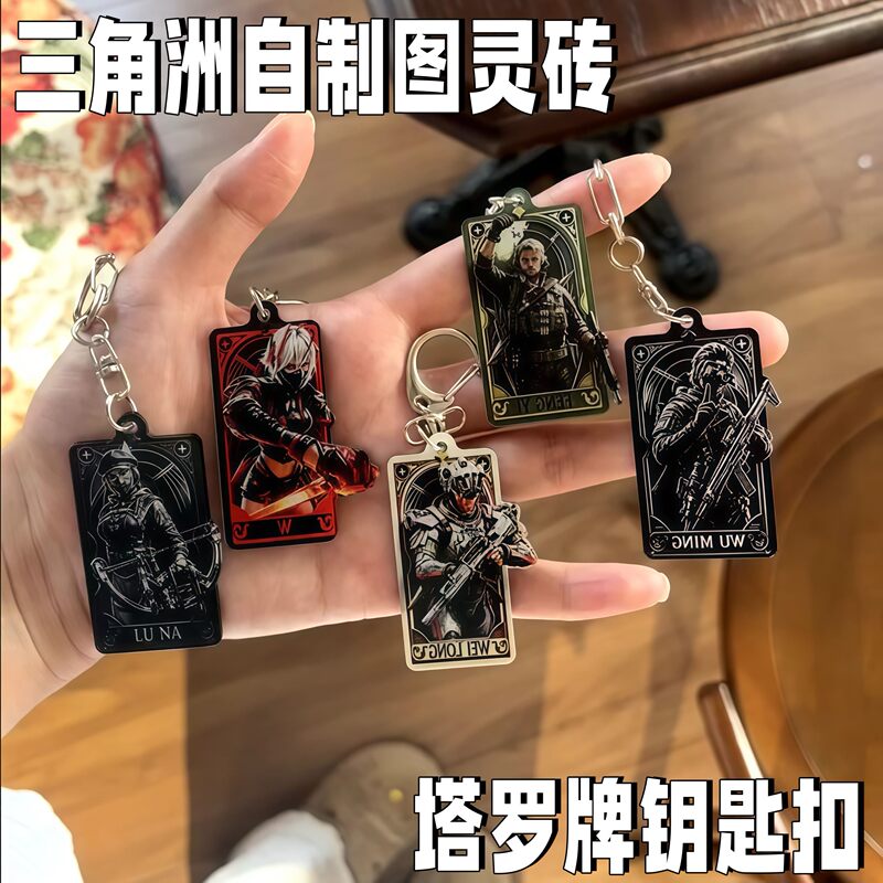 Delta Force Action Red Wolf Keychain Turing Brick Peripheral Acrylic Pendant Student Bag Decoration Delta Force Action Red Wolf Keychain Turing Brick Peripheral Acrylic Pendant Student Bag Decoration
