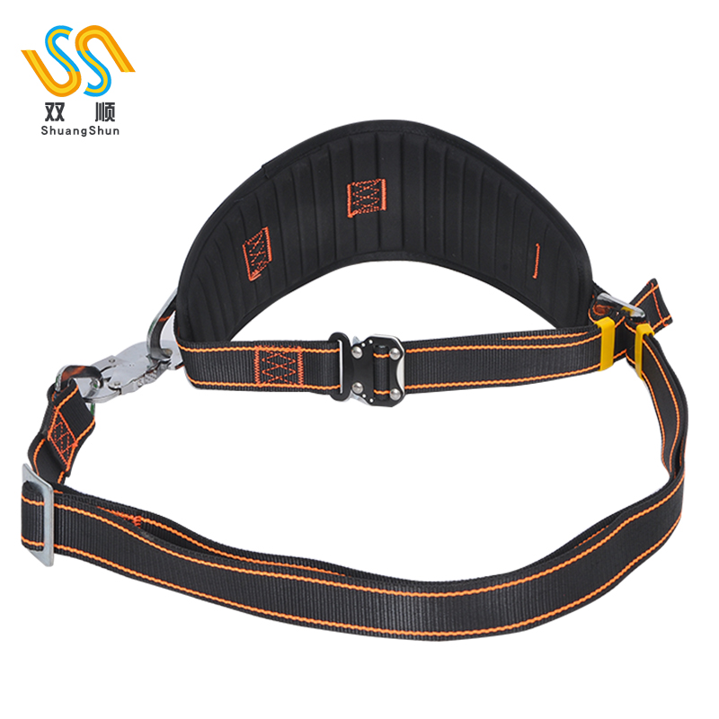 Electrician safety belt Climbing rod high-altitude construction GB double safety rope around the rod speed plug safety rope Air conditioning single belt