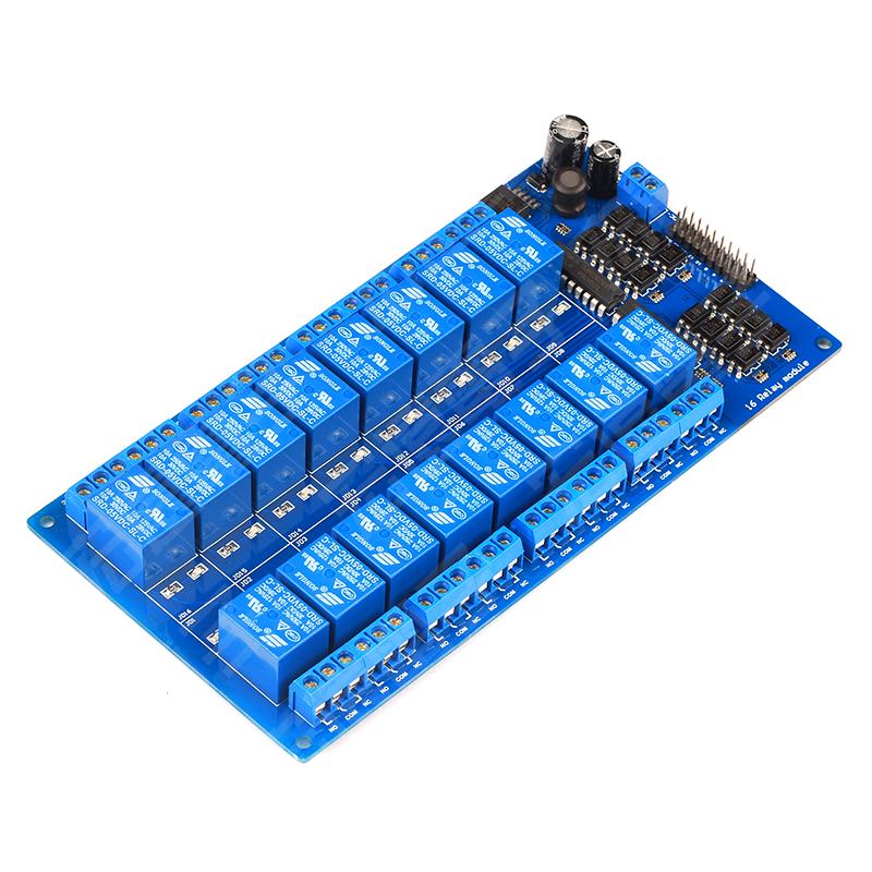 16 - way relay 5v12v24v photocoupling isolation high and low level triggers PLC control board multiple relay mode