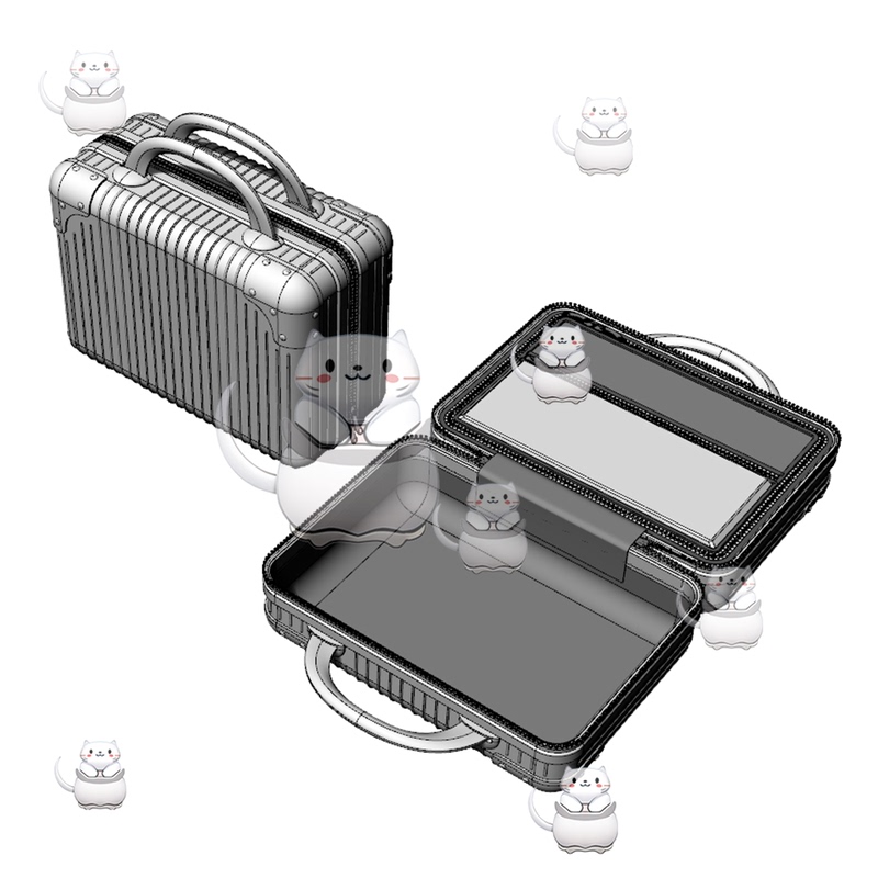Luggage Suitcase, Open Suitcase, Trolley Case, Rhino Model, Rhino Modeling