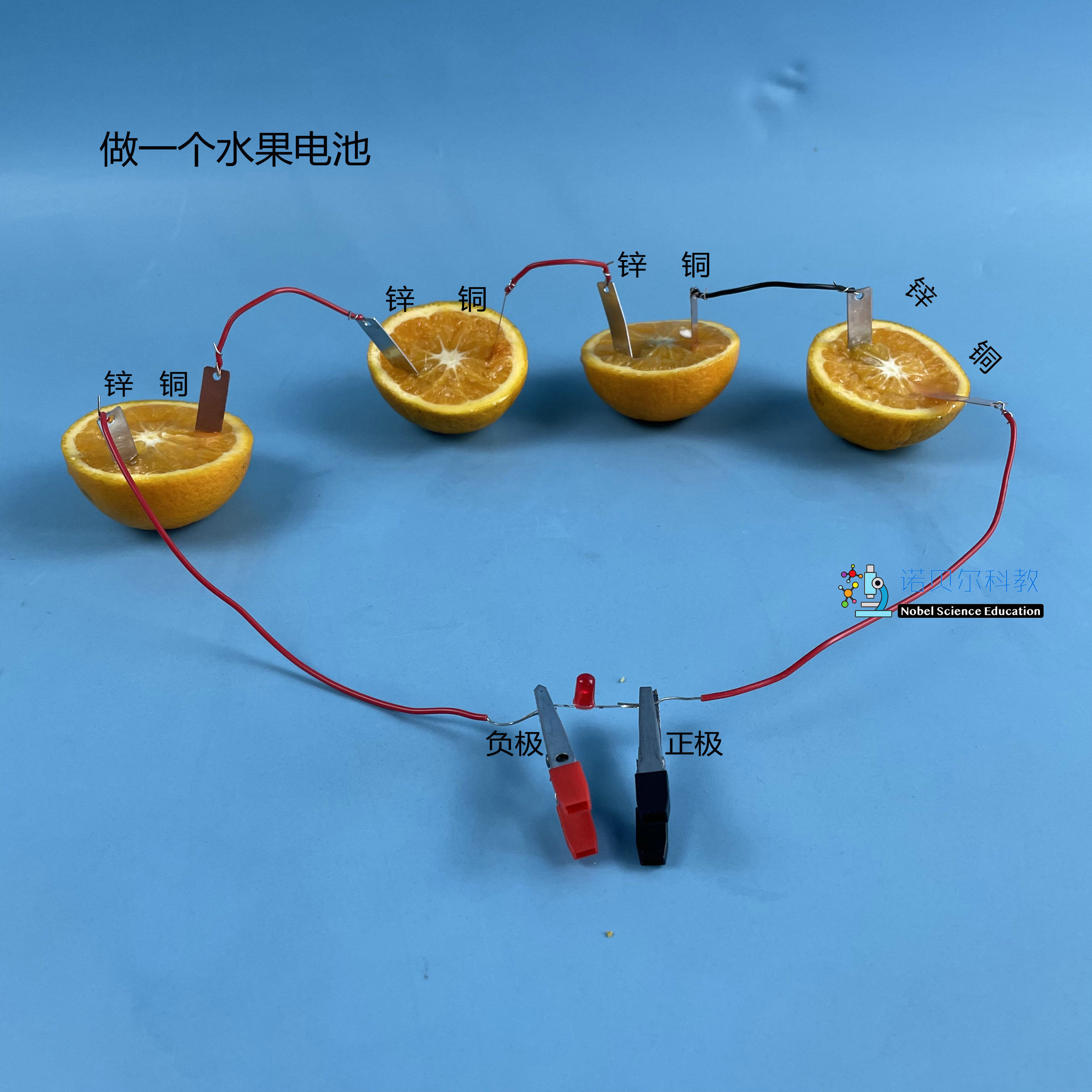 制作水果电池实验材料诺贝尔科教实验器材铜片锌片1*4cm
