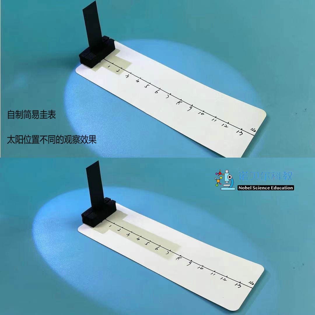 简易圭表材料影长的四季变化诺贝尔科教器材六年级上