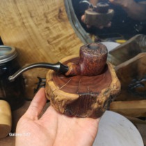 Hand-made lightning strike jujube wood unit pipe rack solid wood straight curved pipe display pipe rack bracket pipe seat holder