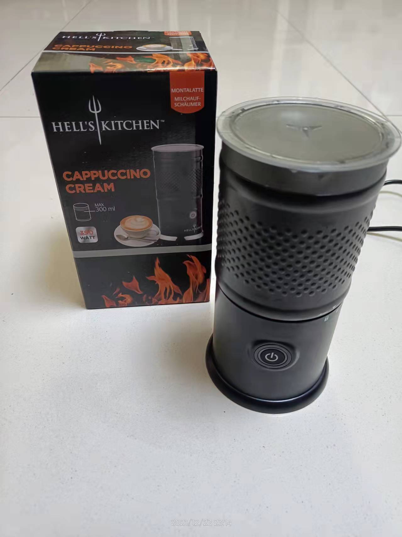 Milk frother intelligent temperature control Hot and cold foaming delicate Frothing milk frothing hot milk Easy to clean and machine washable milk frother