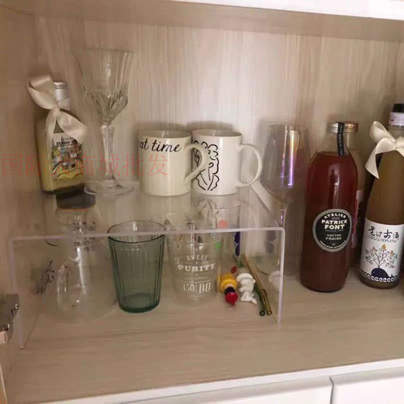 Buckry transparent elevated desk transformation finishing rack notebook rack dormitory to collect the overall cabinet separation