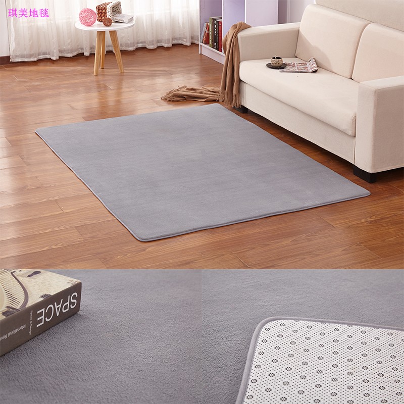 Tối giản hiện đại san hô nhung thảm cửa sổ thảm yoga phòng khách bàn cà phê phòng ngủ thảm bếp chống trượt tại chỗ - Thảm thảm lót sàn cho bé